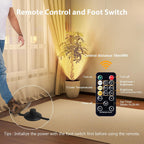 Brightown 2 Pack Uplights Indoor Floor Can Lights with Remote and Timer