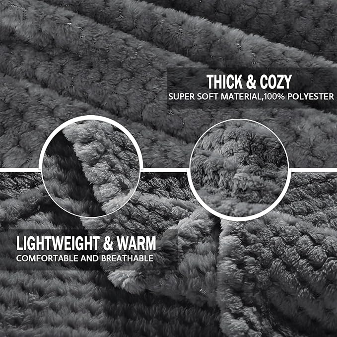 Exclusivo Mezcla Fleece Throw Blanket Extra Large, Super Soft and Warm Blankets - Image 4