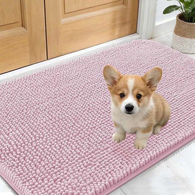 OLANLY Dog Door Mat for Muddy Paws 30x17, Absorbs Moisture and Dirt, Absorbent by OLANLY