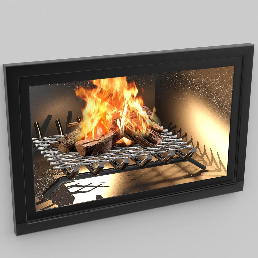 Fireplace Grate Ember Retainer, 16 x 10 Inch Steel Ember Retainer Mesh