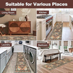 Yamaziot Washable Runner Rug, 2x8 Non-Slip Boho Vintage Hallway Rug Runner - Image 7