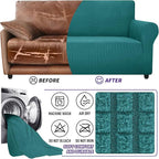ZNSAYOTX Super Stretch Couch Cover Love Seat Sofa Covers - Image 7