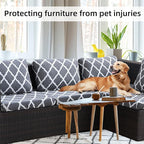 8Pcs Stretch Patio Cushion Covers, Outdoor Couch Covers Replacement, Outdoor - Image 6