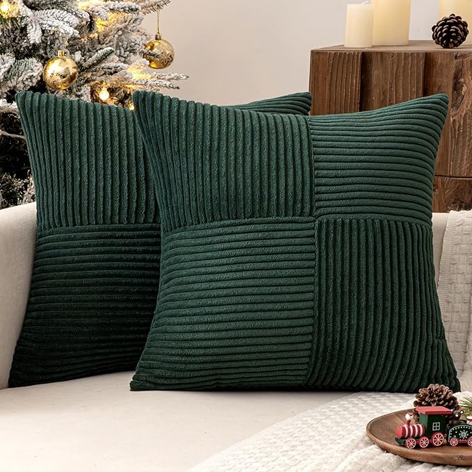 MIULEE Army Green Decorative Throw Pillow Covers 16x16 Inch by MIULEE