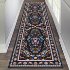 HEBE Washable Hallway Runner Rug 2'x 8' Non Slip Kitchen Rugs Runner, Low Pile by HEBE