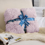 Bedsure GentleSoft Fluffy Lavender Purple King Size Blanket - Image 6