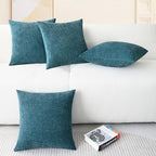 CaliTime Throw Pillow Covers Decorative 18 X 18 Inches Pack of 4 Cozy Chenille - Image 6