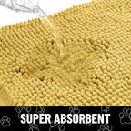 Smiry Dog Door Mat for Muddy Paws, Absorbent Dirt Trapper Non Slip Quick Dry - Image 5