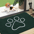 OLANLY Dog Door Mat for Muddy Paws 47x32, Paw Print Design, Absorbs Moisture by OLANLY