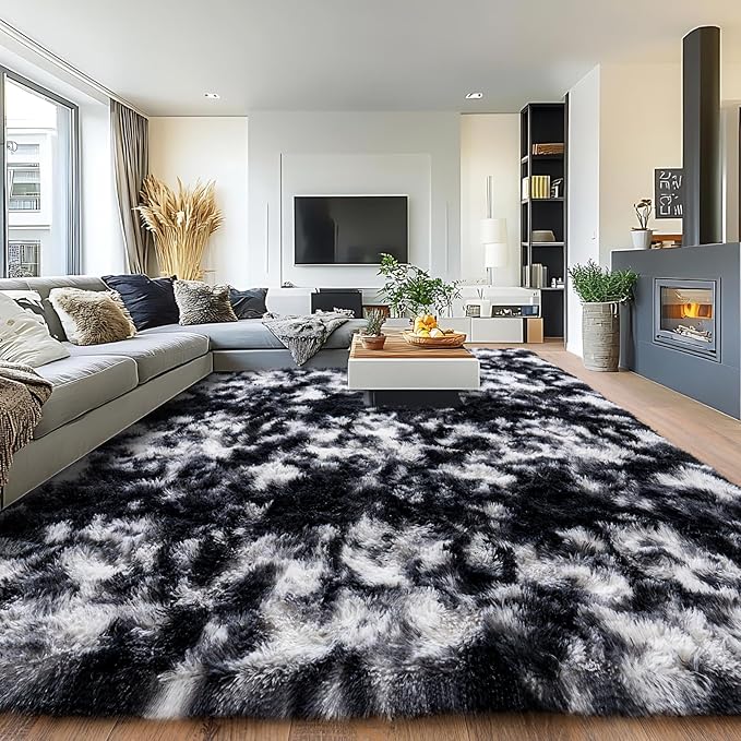 Pionblank Large Area Rug for Living Room 10x14, Fuzzy Modern Shag Rug, Fluffy by PIONBLANK
