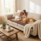 Smiry Couch Cover for Dogs Washable, Non Slip Fuzzy Pet Couch Covers for 3 - Image 5