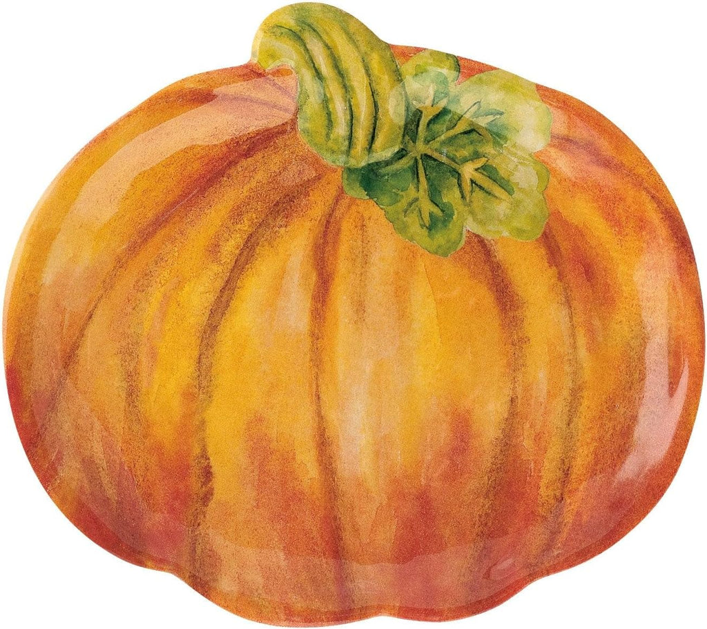 UP Pumpkin Melamine Dinnerware Set, 16-Piece Service for 4