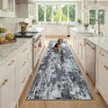 Washable Area Rugs 3x9 Non-Slip Modern Abstract Soft by RELEANY