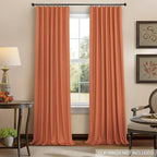 Pitalk Blackout Burnt Orange Curtain - Image 9
