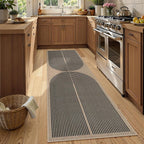 Lahome Modern Rainbow 2x8 Runner Rug, Washable Hallway Kitchen Runner Rugs - Image 2