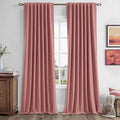 MIULEE 100% Blackout Linen Curtains by MIULEE