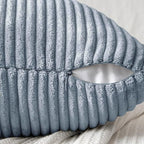 MIULEE Dustyblue Decorative Throw Pillow Covers 18x18 Inch - Image 3