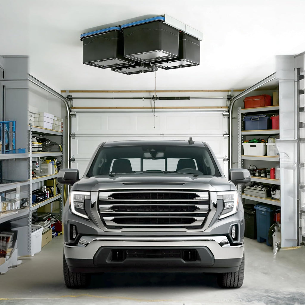 8pcs Heavy Duty Overhead Garage Storage Rack, Connectable Single