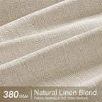 MIULEE Pinch Pleated Thick Linen Curtains 84 Inches Long 2 Panels - Image 4