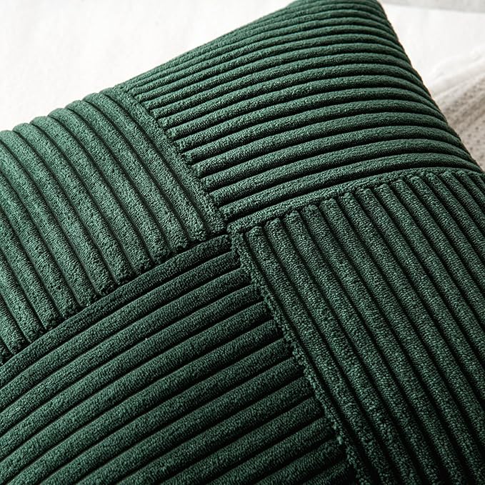 MIULEE Army Green Decorative Lumbar Throw Pillow Covers 12x20 Inch - Image 2