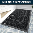 Colorxy Waterproof Doormat, Sturdy Natural Rubber Front Indoor Mat, Non Slip - Image 7