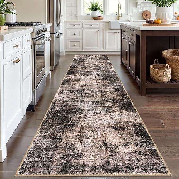 IOHOUZE Abstract Runner Rug 3x12 Ft Washable Runners - Image 2