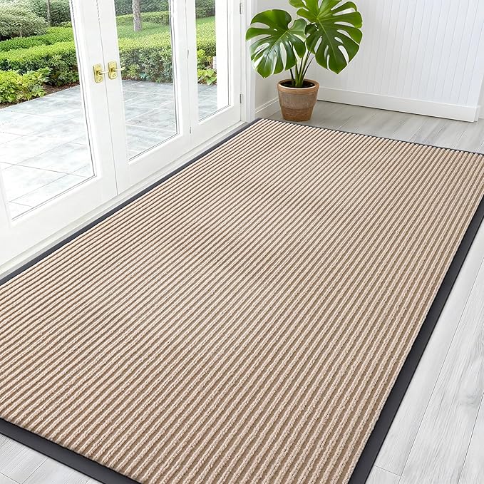 OLANLY Front Door Mat Indoor Outdoor Entrance, Waterproof Heavy Duty Doormat by OLANLY