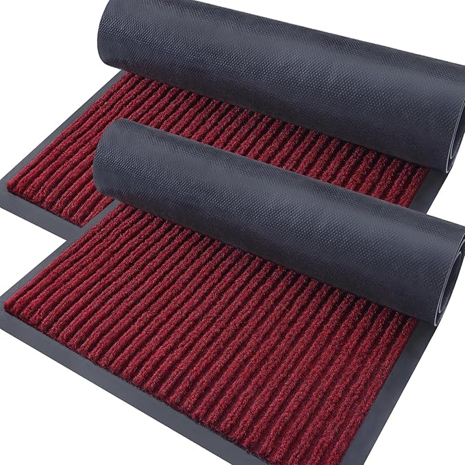 OLANLY Front Door Mat Indoor Outdoor Entrance, Waterproof Heavy Duty Doormat by OLANLY