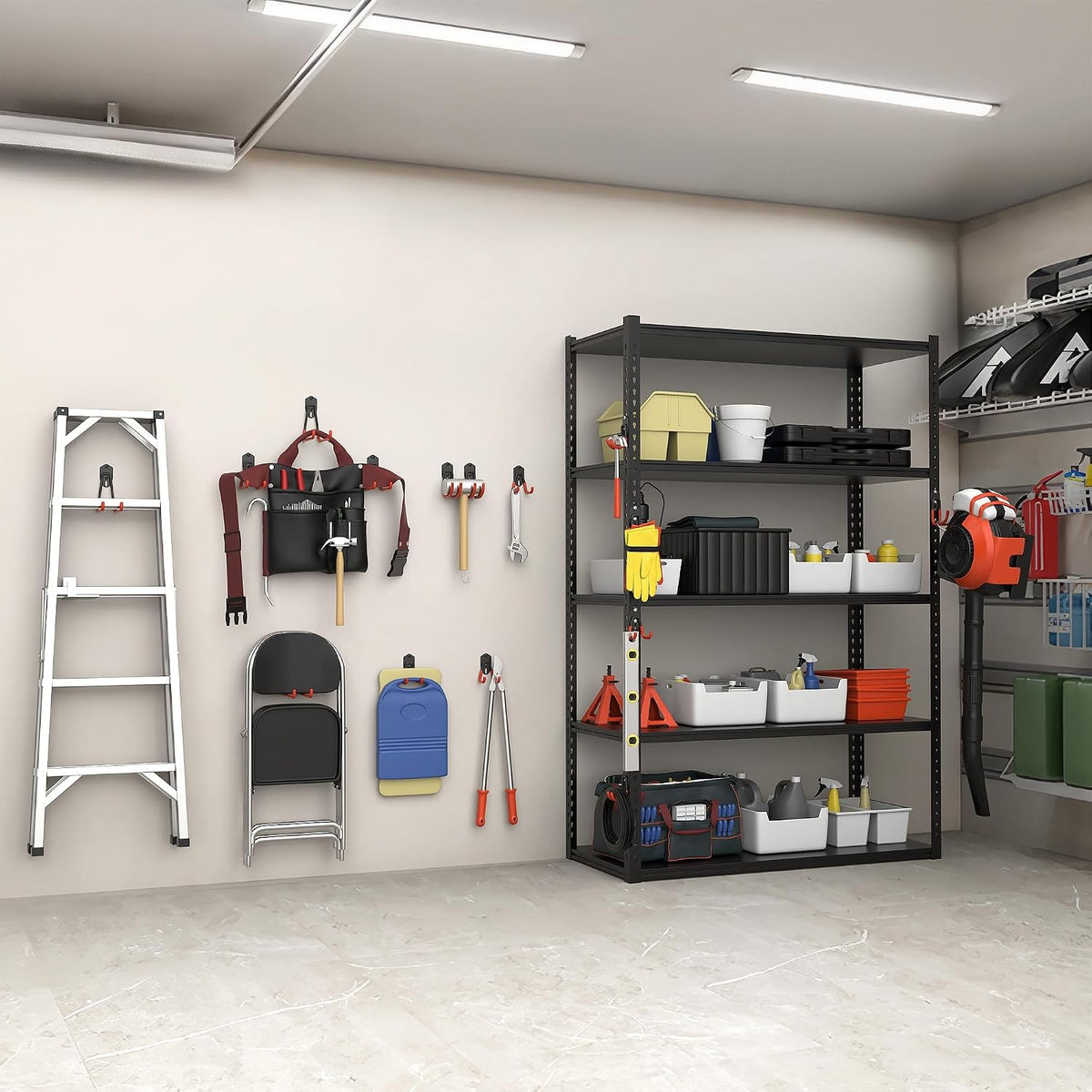 TORACK 15 PCS Garage Storage System Hooks, Shelving Hooks