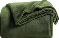 KMUSET Super Soft Throw Blanket Premium Silky Flannel Fleece Twin Size Green by COZYBLANKETHappyHomeLife