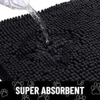 Smiry Dog Door Mat for Muddy Paws, Absorbent Dirt Trapper Non Slip Quick Dry - Image 5