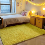 ONASAR Yellow Area Rugs for Bedroom Living Room, Fluffy 4x6 Indoor Bedside - Image 4