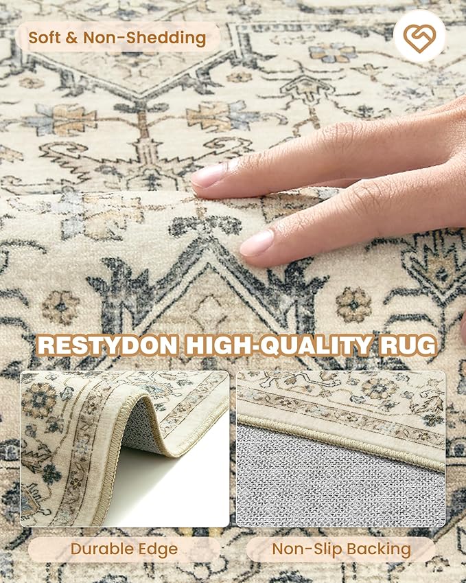 Runner Rug 2x10, Ultra-Thin Kitchen Rugs Non Slip Washable Rugs - Image 7