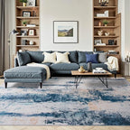 Toneed Abstract Area Rug 5x7 Modern Washable Rug Soft Non Slip Rug Low Pile - Image 2