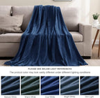 BEDELITE Fleece Blanket Full Size Navy - Image 3