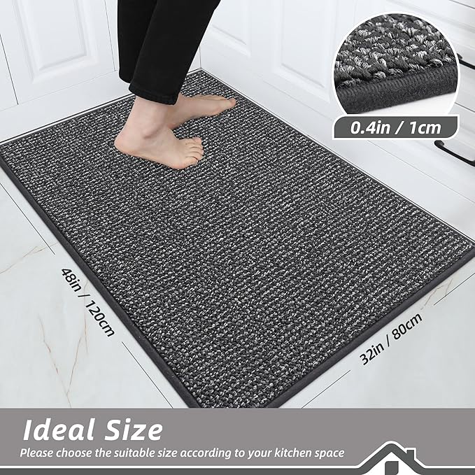 BEQHAUSE Kitchen Rugs 32"x48", Non-Slip Kitchen Mats - Image 2