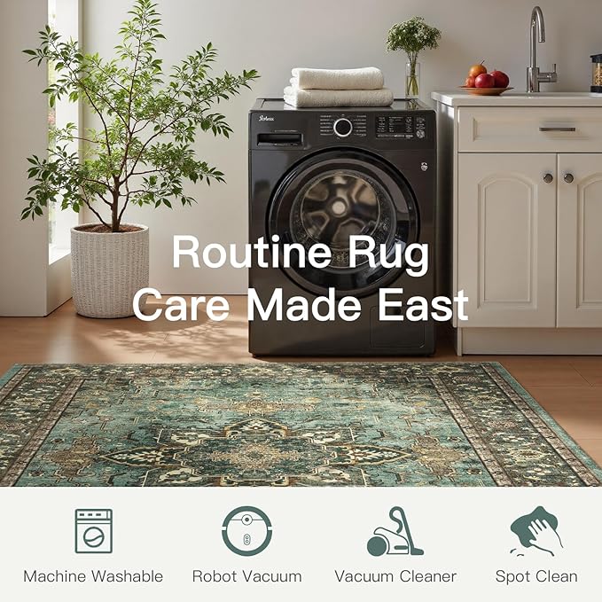 Lofus 9x12 Area Rugs for Living Room, Washable Area Rug, Rugs for Bedroom - Image 5