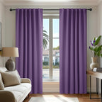 Deconovo Room Darkening Curtains Back Tab and Rod Pocket Curtains Thermal by Deconovo