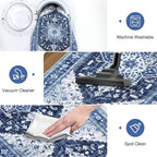 Yamaziot Washable Runner Rug, 2x10 Non-Slip Boho Vintage Hallway Rug Runner - Image 5