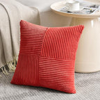 Fancy Homi 2 Packs Red Euro Decorative Throw Pillow Covers 26x26 Inch - Image 2