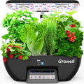 Growell Hydroponics Growing System, 17 Pods Large Indoor Garden with 2 Fans