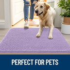 OLANLY Dog Door Mat for Muddy Paws 59x35, Absorbs Moisture and Dirt, Absorbent - Image 6