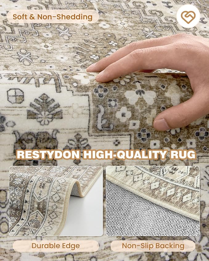 Carpet Runners for Hallway 12ft, Non-Slip Long Bathroom Rugs Runner for Kitchen - Image 7