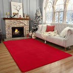 Amearea Large Modern Area Rugs for Bedroom Living Room, 6x9 Feet Red Thickened - Image 9