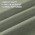 H.VERSAILTEX Linen Curtains 100% Blackout Curtains - Image 5