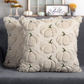 Fall Pillow Covers 18x18 Set of 2 Beige Pumpkin Decorations for Home