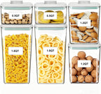 Pop Containers with Lids Stackable Food Storage Containers 6pc