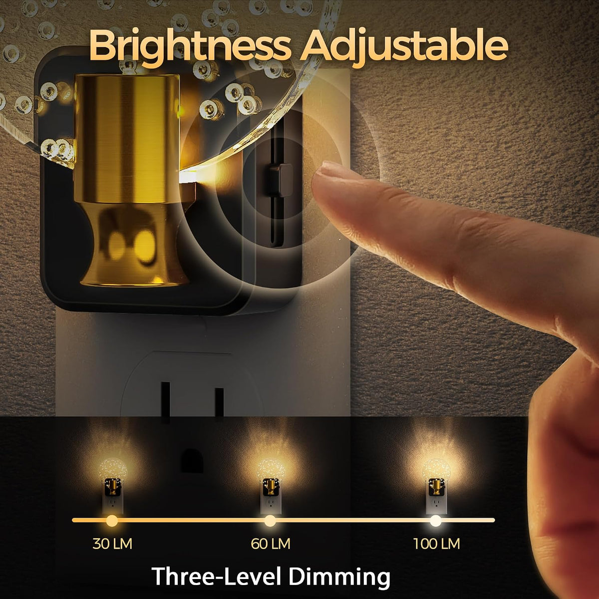 DORESshop LED Night Light[2 Pack], Decorative Night Light Plug Into Wall
