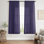 Purple Curtains 63 Inches Long 2 Panel Sets by Nanspring