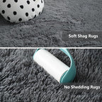 10X14 Large Shag Area Rugs for Living Room Bedroom, Big Soft Purple Fluffy Rug - Image 3